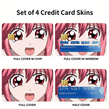 Load image into Gallery viewer, Anime Elfen Lied Credit Card Skins (4-in-1 Pack)
