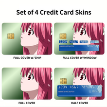 Load image into Gallery viewer, Anime Elfen Liedr Credit Card Skins (4-in-1 Pack)