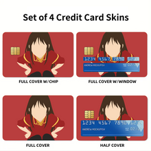 Load image into Gallery viewer, Anime ERASED Credit Card Skins (4-in-1 Pack)