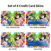 Load image into Gallery viewer, Anime ERASED Credit Card Skins (4-in-1 Pack)