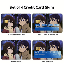 Load image into Gallery viewer, Anime ERASED Credit Card Skins (4-in-1 Pack)