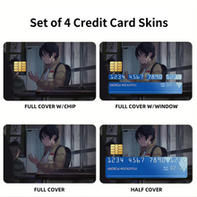 Load image into Gallery viewer, Anime ERASED Credit Card Skins (4-in-1 Pack)
