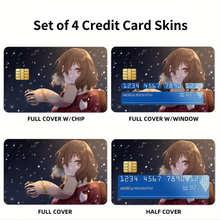 Load image into Gallery viewer, Anime ERASED Credit Card Skins (4-in-1 Pack)