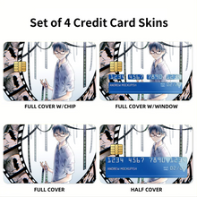 Load image into Gallery viewer, Anime ERASED Credit Card Skins (4-in-1 Pack)