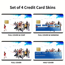 Load image into Gallery viewer, Anime ERASED Credit Card Skins (4-in-1 Pack)