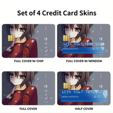 Load image into Gallery viewer, Anime ERASED Credit Card Skins (4-in-1 Pack)