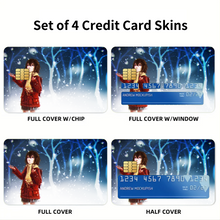 Load image into Gallery viewer, Anime ERASED Credit Card Skins (4-in-1 Pack)