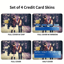 Load image into Gallery viewer, Anime ERASED Credit Card Skins (4-in-1 Pack)