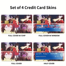 Load image into Gallery viewer, Anime ERASED Credit Card Skins (4-in-1 Pack)
