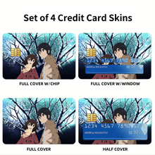 Load image into Gallery viewer, Anime ERASED Credit Card Skins (4-in-1 Pack)