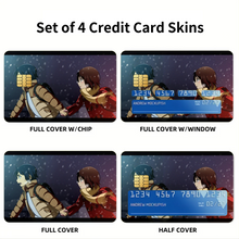 Load image into Gallery viewer, Anime ERASED Credit Card Skins (4-in-1 Pack)