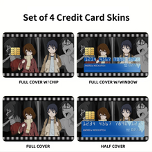 Load image into Gallery viewer, Anime ERASED Credit Card Skins (4-in-1 Pack)
