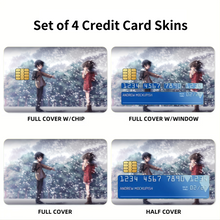 Load image into Gallery viewer, Anime ERASED Credit Card Skins (4-in-1 Pack)