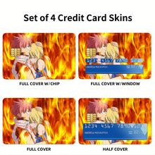 Load image into Gallery viewer, Anime Fairy Tail Credit Card Skins (4-in-1 Pack)