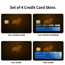 Load image into Gallery viewer, Anime Fairy Tail Credit Card Skins (4-in-1 Pack)