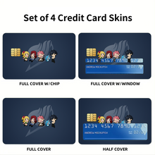 Load image into Gallery viewer, Anime Fairy Tail Credit Card Skins (4-in-1 Pack)