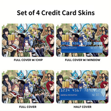 Load image into Gallery viewer, Anime Fairy Tail Credit Card Skins (4-in-1 Pack)