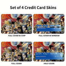 Load image into Gallery viewer, Anime Fairy Tail Credit Card Skins (4-in-1 Pack)