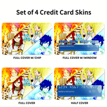 Load image into Gallery viewer, Anime Fairy Tailr Credit Card Skins (4-in-1 Pack)