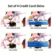 Load image into Gallery viewer, Anime Fate/Apocrypha Credit Card Skins (4-in-1 Pack)