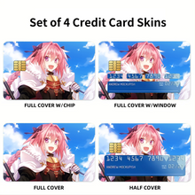 Load image into Gallery viewer, Anime Fate/Apocrypha Credit Card Skins (4-in-1 Pack)