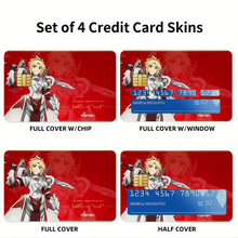 Load image into Gallery viewer, Anime Fate/Apocrypha Credit Card Skins (4-in-1 Pack)