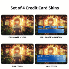 Load image into Gallery viewer, Anime Fate/Stay Night Credit Card Skins (4-in-1 Pack)