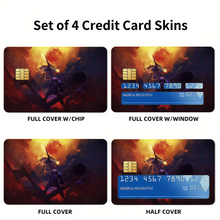 Load image into Gallery viewer, Anime Fate/Zero Credit Card Skins (4-in-1 Pack)
