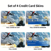 Load image into Gallery viewer, Anime Fate/Zero Credit Card Skins (4-in-1 Pack)