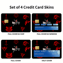 Load image into Gallery viewer, Anime Fate/Zero Credit Card Skins (4-in-1 Pack)
