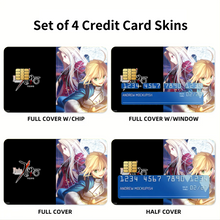 Load image into Gallery viewer, Anime Fate/Zero Credit Card Skins (4-in-1 Pack)