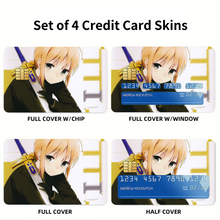 Load image into Gallery viewer, Anime Fate/Zero Credit Card Skins (4-in-1 Pack)