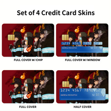 Load image into Gallery viewer, Anime Fire Force Credit Card Skins (4-in-1 Pack)