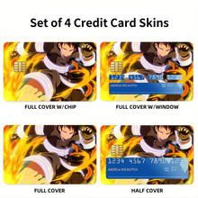 Load image into Gallery viewer, Anime Fire Force Credit Card Skins (4-in-1 Pack)
