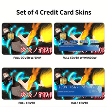 Load image into Gallery viewer, Anime Fire Force Credit Card Skins (4-in-1 Pack)