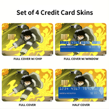 Load image into Gallery viewer, Anime Fire Force Credit Card Skins (4-in-1 Pack)