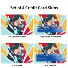 Load image into Gallery viewer, Anime Fire Force Credit Card Skins (4-in-1 Pack)