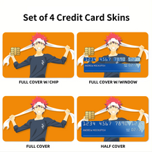 Load image into Gallery viewer, Anime Food Wars: Shokugeki no Soma Credit Card Skins (4-in-1 Pack)