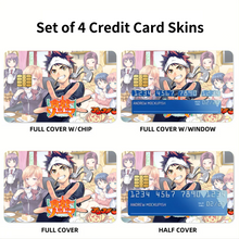 Load image into Gallery viewer, Anime Food Wars: Shokugeki no Soma Credit Card Skins (4-in-1 Pack)