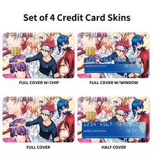 Load image into Gallery viewer, Anime Food Wars: Shokugeki no Soma Credit Card Skins (4-in-1 Pack)