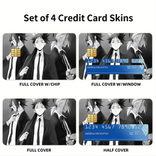 Load image into Gallery viewer, Anime Food Wars: Shokugeki no Soma Credit Card Skins (4-in-1 Pack)