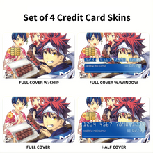 Load image into Gallery viewer, Anime Food Wars: Shokugeki no Soma Credit Card Skins (4-in-1 Pack)