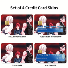 Load image into Gallery viewer, Anime Food Wars: Shokugeki no Soma Credit Card Skins (4-in-1 Pack)