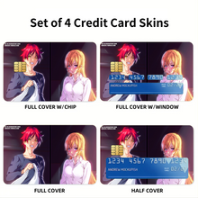 Load image into Gallery viewer, Anime Food Wars: Shokugeki no Soma Credit Card Skins (4-in-1 Pack)