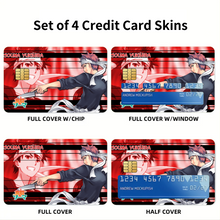 Load image into Gallery viewer, Anime Food Wars: Shokugeki no Soma Credit Card Skins (4-in-1 Pack)