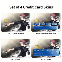 Load image into Gallery viewer, Anime Food Wars: Shokugeki no Soma Credit Card Skins (4-in-1 Pack)