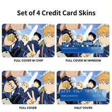 Load image into Gallery viewer, Anime FullMetal Alchemist Credit Card Skins (4-in-1 Pack)