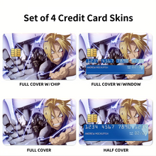 Load image into Gallery viewer, Anime FullMetal Alchemist Credit Card Skins (4-in-1 Pack)
