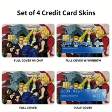 Load image into Gallery viewer, Anime FullMetal Alchemist Credit Card Skins (4-in-1 Pack)
