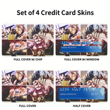Load image into Gallery viewer, Anime FullMetal Alchemist Credit Card Skins (4-in-1 Pack)